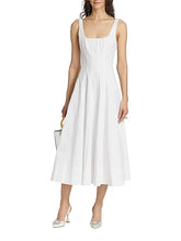 Load image into Gallery viewer, Staud Wells dress- white embroidery
