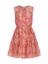Load image into Gallery viewer, Saloni Pixie Cotton-Silk Voile Minidress- Safflower