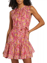 Load image into Gallery viewer, Saloni Pixie Cotton-Silk Voile Minidress- Safflower