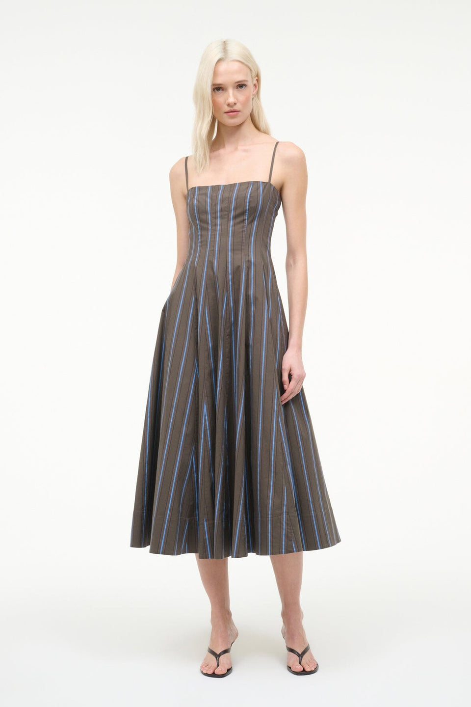 Staud Wylie Dress- Huntington Stripe Staud Wylie Dress- Huntington Stripe