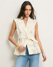 Load image into Gallery viewer, Veronica Beard Townes Eyelet Vest