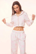 Load image into Gallery viewer, Love Shack Fancy Pierra Crop Hoodie - Pastry Pink