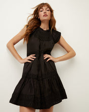 Load image into Gallery viewer, Veronica Beard Keely Tiered Dress- Black