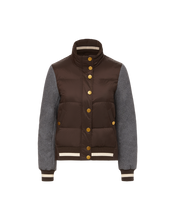 Load image into Gallery viewer, Veronica Beard Ethan Puffer in Dark Chocolate