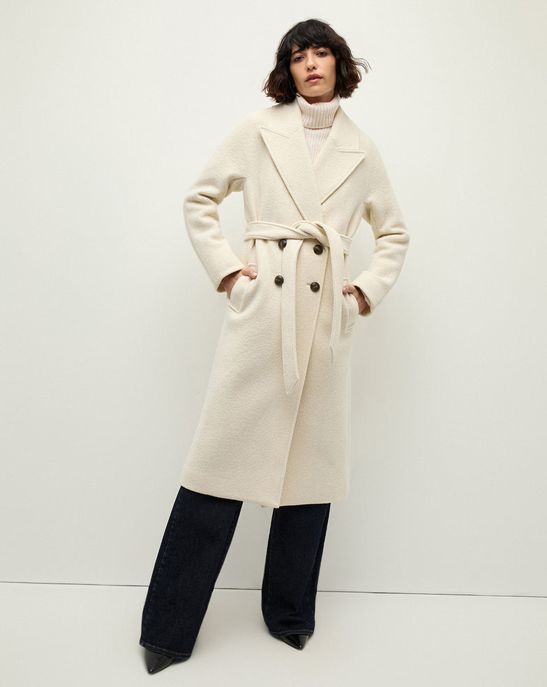 【VERONICA BEARD】Nalida Dickey and coat コート Veronica Beard - Nalida Ivory Longer Dickey Coat