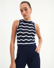 Load image into Gallery viewer, Veronica Beard Cropped Jerrel Knit Tank