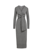 Load image into Gallery viewer, Veronica Beard Salomez Knit Dress- Medium Heather Grey