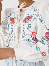 Load image into Gallery viewer, Hunter Bell Katie Top - Multi Embroidery