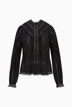 Load image into Gallery viewer, Love Shack Fancy Aralina Blouse - Black