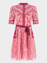 Load image into Gallery viewer, Saloni Ally Dress Silk Rayon Dress