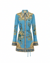 Load image into Gallery viewer, Alemais Cassie Mini Dress - Blue