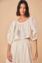 Load image into Gallery viewer, Hunter Bell Daisy Top- White Eyelet