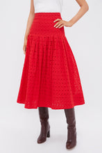 Load image into Gallery viewer, The Great Rhythm Skirt- Red