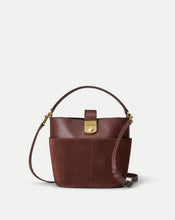Load image into Gallery viewer, Veronica Beard Small-Crest Lock Bucket Bag