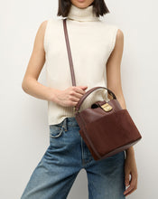 Load image into Gallery viewer, Veronica Beard Small-Crest Lock Bucket Bag