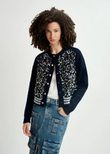 Load image into Gallery viewer, ESSENTIEL ANTWERP Halter Sequin Knitted Cardigan - Night Shade
