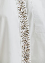 Load image into Gallery viewer, ESSENTIEL ANTWERP White cotton shirt with embellished button placket