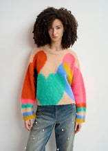 Load image into Gallery viewer, ESSENTIEL ANTWERP Multicolored intarsia-knitted sweater