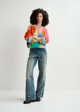 Load image into Gallery viewer, ESSENTIEL ANTWERP Multicolored intarsia-knitted sweater