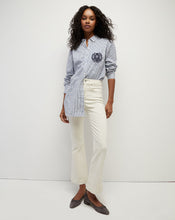 Load image into Gallery viewer, Veronica Beard Carson High Rise Ankle Flare Ecru