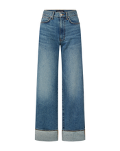 Load image into Gallery viewer, Veronica Beard Taylor HR Wide Leg W/ High Cuff - Rebel Stone