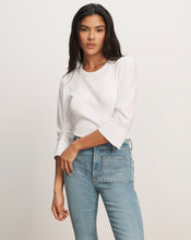 Load image into Gallery viewer, Veronica Beard Junia Mixed-Media T-Shirt- white