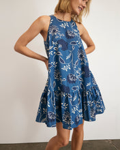 Load image into Gallery viewer, Tanya Taylor Jessie Dress - French Blue/Cream