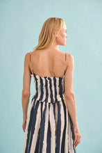 Load image into Gallery viewer, Hunter Bell Larkin Dress - Lighthouse Stripe Navy