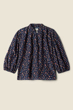 Load image into Gallery viewer, Trovata Orly Blouse- Navy Rosette