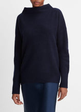 Load image into Gallery viewer, Vince Plush Cashmere Funnel Neck Sweater - Coastal
