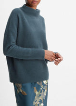 Load image into Gallery viewer, Vince Plush Cashmere Funnel Neck Sweater - Azurine