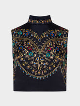 Load image into Gallery viewer, Saloni Printed Viscose Hammered Satin Top