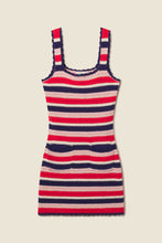 Load image into Gallery viewer, Trovota Jaida Sweater Tank Dress Multi Stripe
