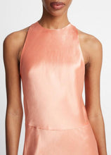 Load image into Gallery viewer, Vince Satin High-Neck Dress- Coral