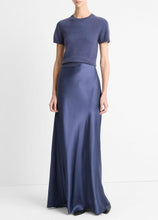 Load image into Gallery viewer, Vince Satin Maxi Skirt- Dark Peri