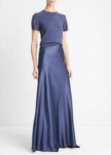 Load image into Gallery viewer, Vince Satin Maxi Skirt- Dark Peri