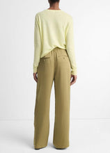 Load image into Gallery viewer, Vince Side-Stripe Satin Low-Rise Wide-Leg Pant- Earthy