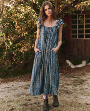 Load image into Gallery viewer, The Great Cascade Dress - Blue and Cream Token Floral