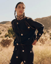 Load image into Gallery viewer, The Great The College Sweatshirt- Black Daisy Embroidery