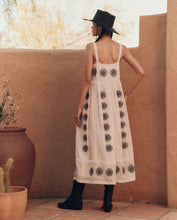 Load image into Gallery viewer, The Great The Roam Dress with Folklore Embroidery- Cream
