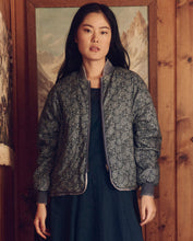 Load image into Gallery viewer, The Great Reversible Quilted Bomber - Blue Floral