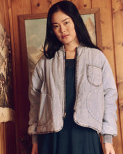 Load image into Gallery viewer, The Great Reversible Quilted Bomber - Blue Floral