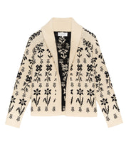 Load image into Gallery viewer, The Great The Garden Lodge Cardigan- Cream/Black