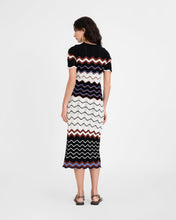 Load image into Gallery viewer, Tanya Taylor Leighton Knit Dress- Black creme