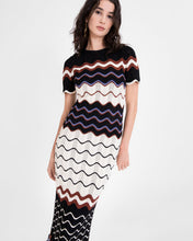 Load image into Gallery viewer, Tanya Taylor Leighton Knit Dress- Black creme