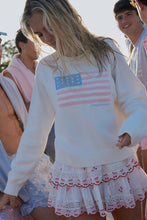 Load image into Gallery viewer, Love Shack Fancy Ty Cotton Flag Pullover- Ivory Dreams