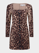 Load image into Gallery viewer, Saloni Shree Short Dress in Cheetah Gradient