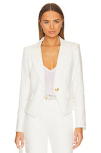Load image into Gallery viewer, Veronica Beard Hosanna Linen Dickey Jacket- White