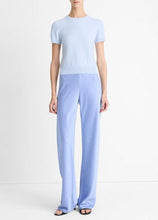 Load image into Gallery viewer, Vince Wool & Cashmere-blend Short-Sleeve sweater- Sky Powder