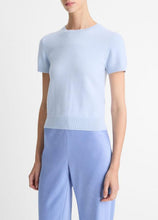 Load image into Gallery viewer, Vince Wool & Cashmere-blend Short-Sleeve sweater- Sky Powder